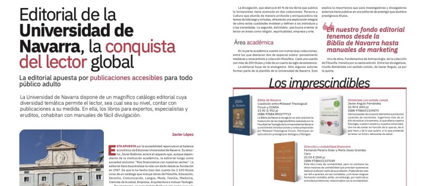 Editorial de la Universidad de Navarra, la conquista del lector global