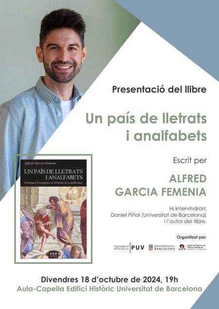 Presentación del libro "Un país de lletrats i analfabets" en la Universitat de Barcelona - Universitat de València