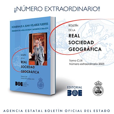 Novedad Editorial BOE. Boletín de la Real Sociedad Geográfica. Tomo CLXI. 2023
