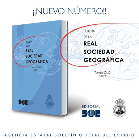 Novedad Editorial BOE. Boletín de la Real Sociedad Geográfica. Tomo CLXII. 2024