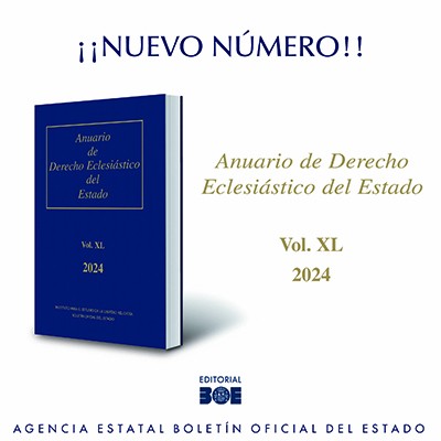Novedad Editorial BOE. Anuario de Derecho Eclesiástico del Estado 2024