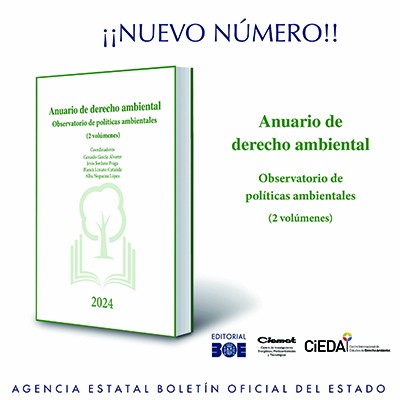 Nuevo número. Anuario de Derecho Ambiental 2024.