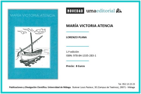Novedad Editorial UMA. María Victoria Atencia