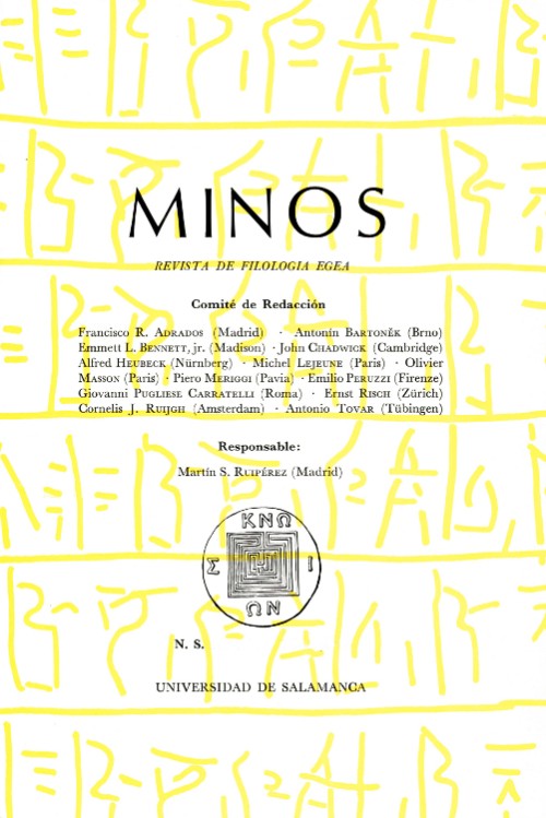 Minos: Revista de Filología Egea