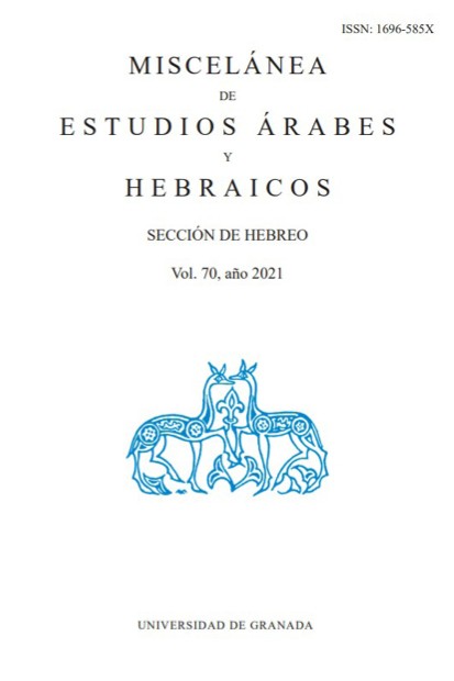 Miscelánea de estudios Árabes y Hebraicos. Sección Hebreo